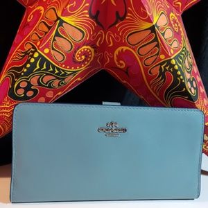 Coach Skinny wallet in Cloud NWT style 58586